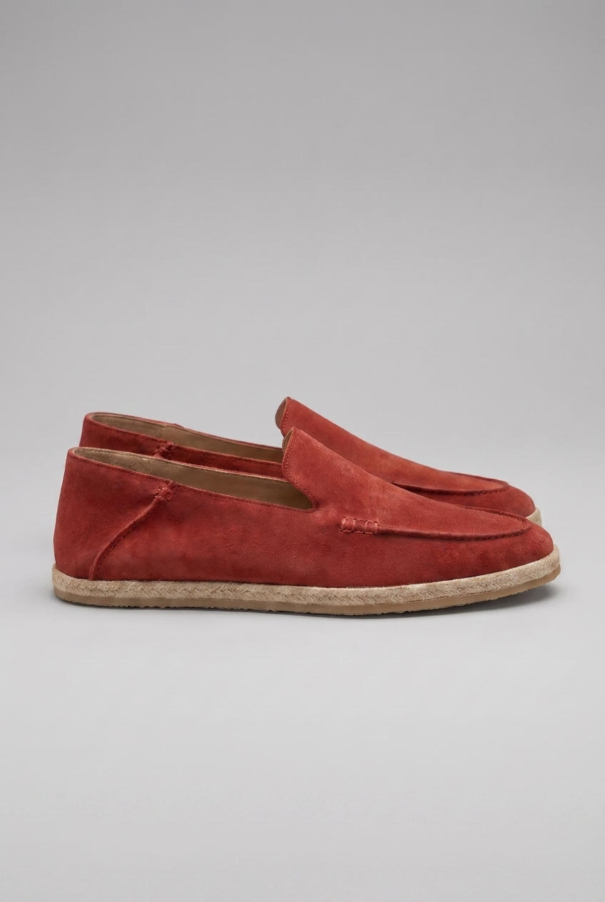 Suede Espadrille Slip-On Loafers Casual Men Shoes