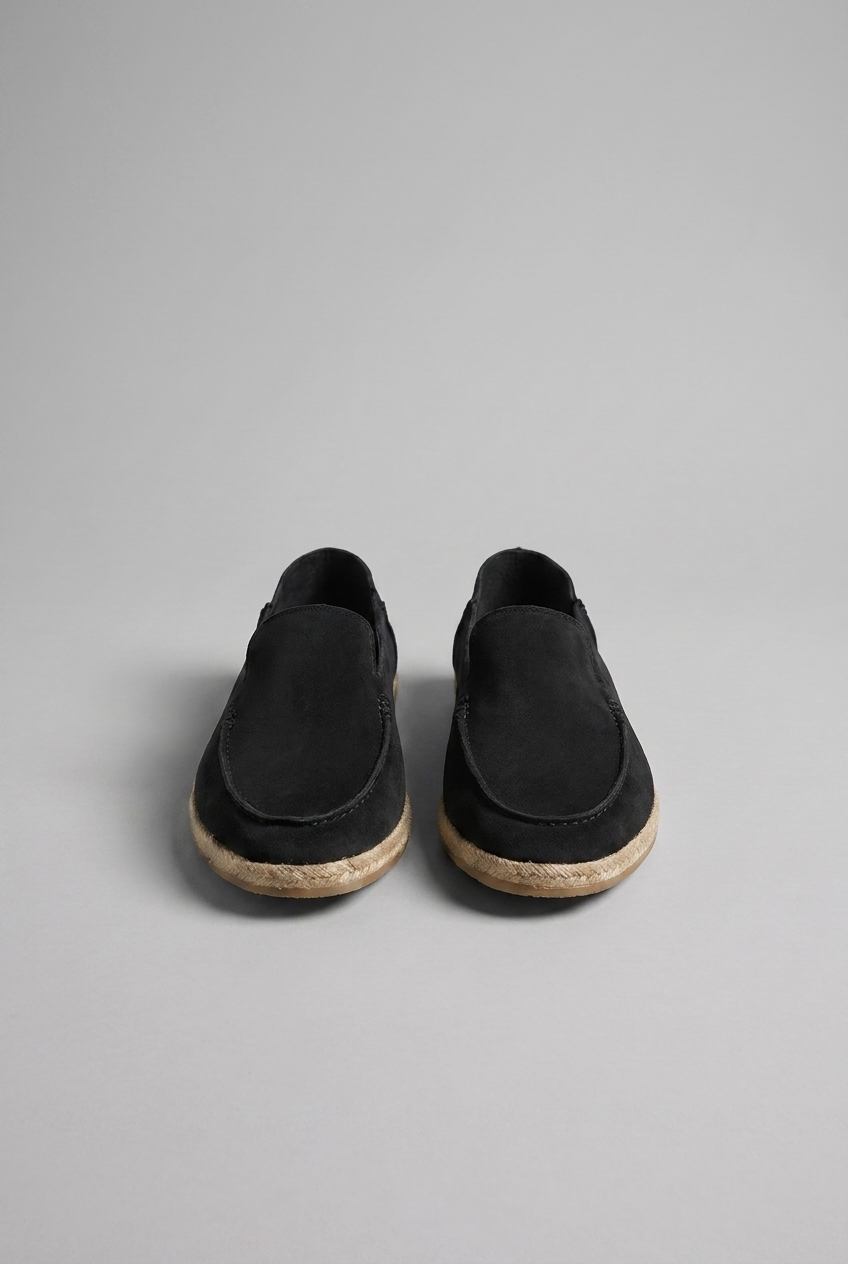 Suede Espadrille Slip-On Loafers Casual Men Shoes