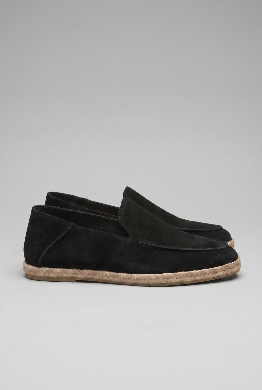 Suede Espadrille Slip-On Loafers Casual Men Shoes