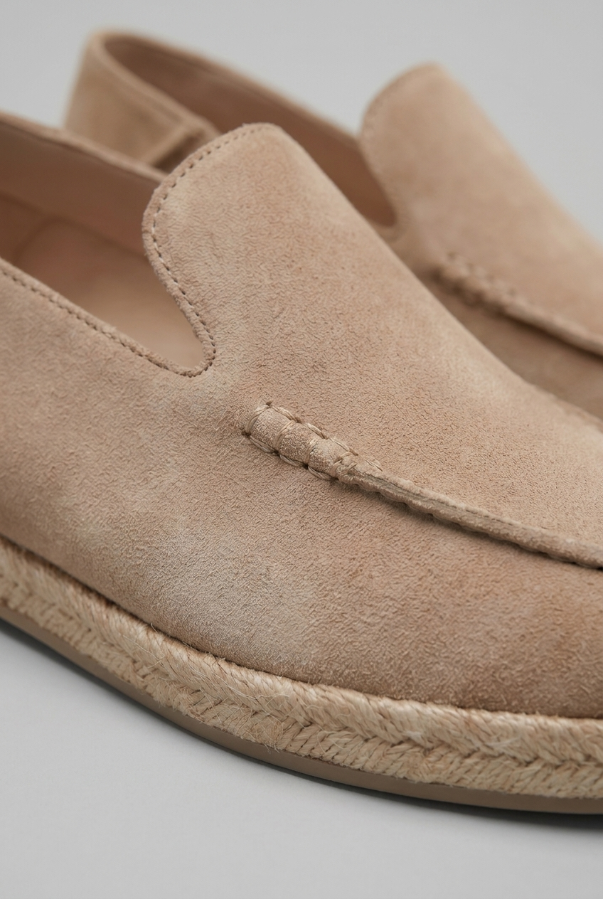 Suede Espadrille Slip-On Loafers Casual Men Shoes