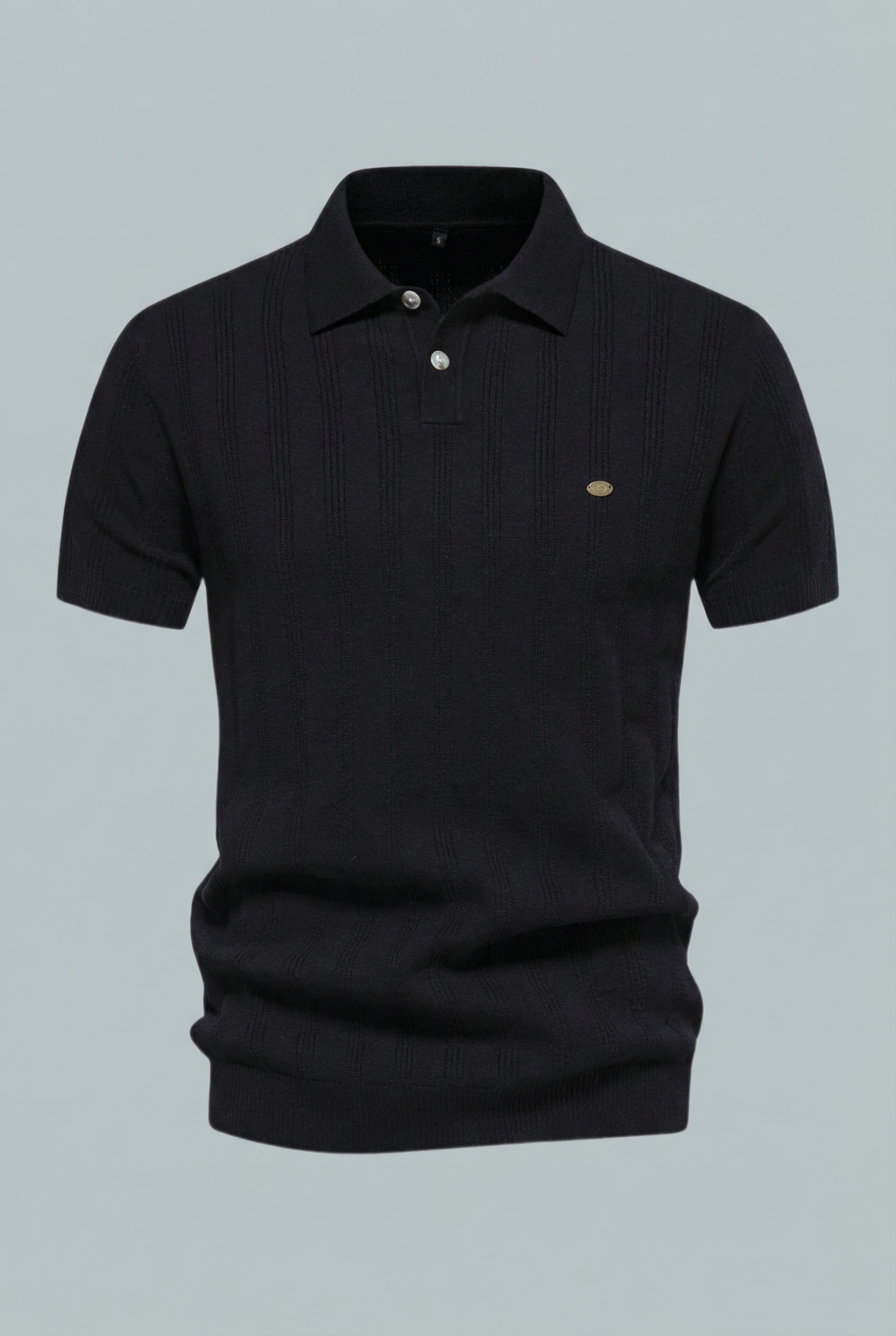 Men’s Classic Knit Polo Shirt – Breathable Fit, Smooth Texture & Everyday Style