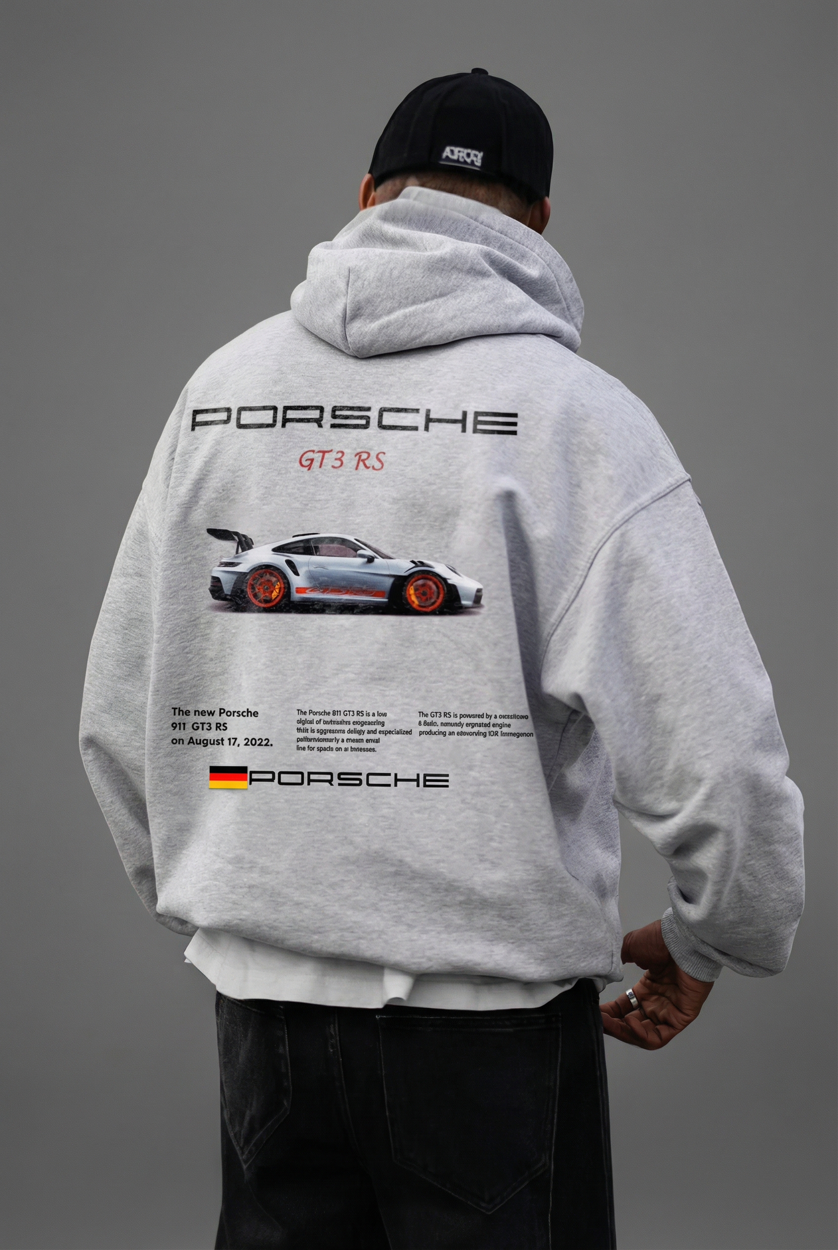 Men's Racing Graphic Relaxed Fit Hoodie