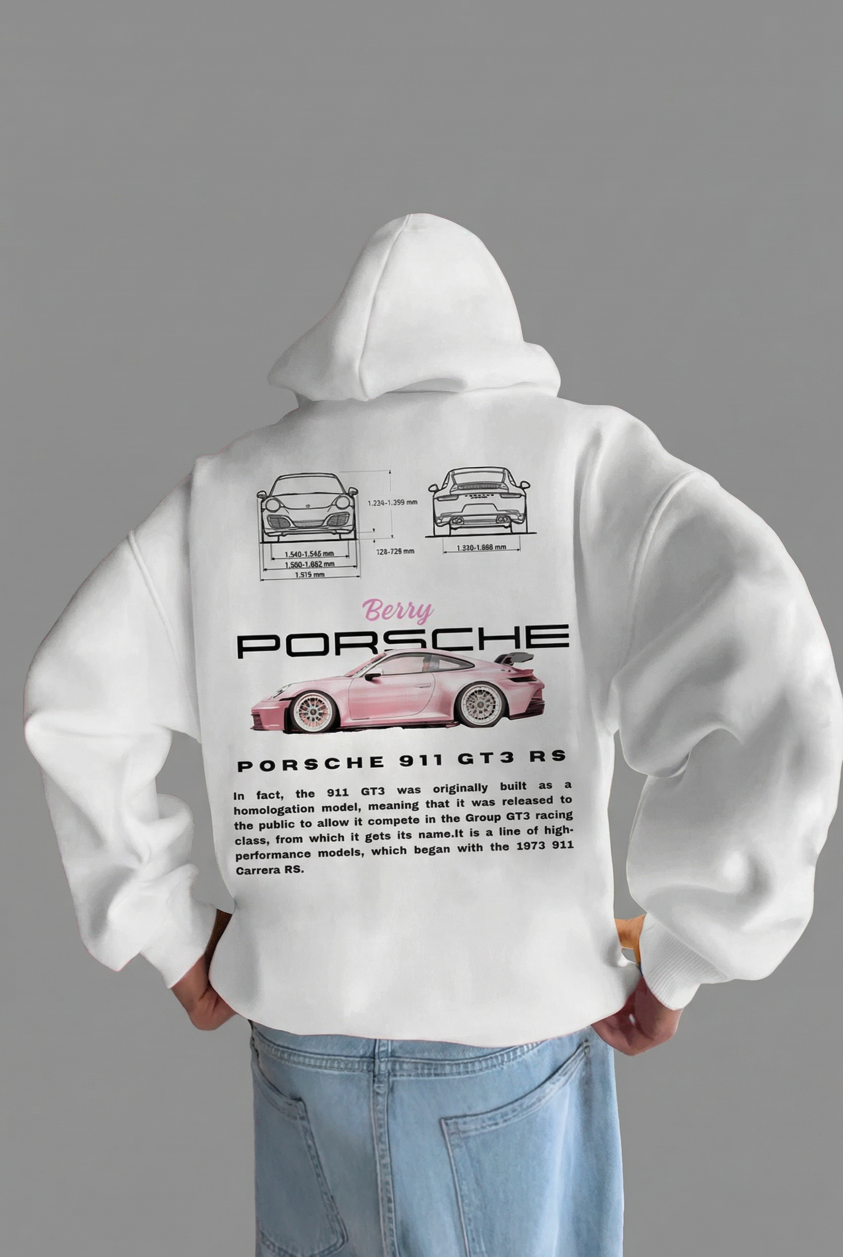 Men's Racing Graphic Relaxed Fit Hoodie