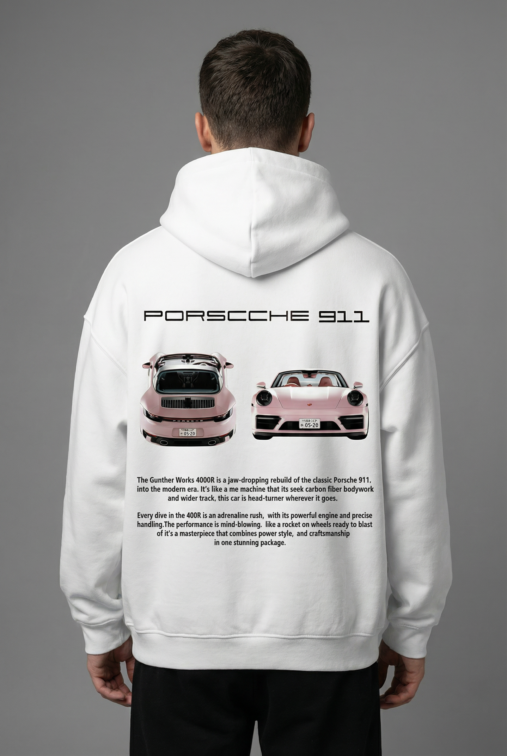 Men's Racing Graphic Relaxed Fit Hoodie