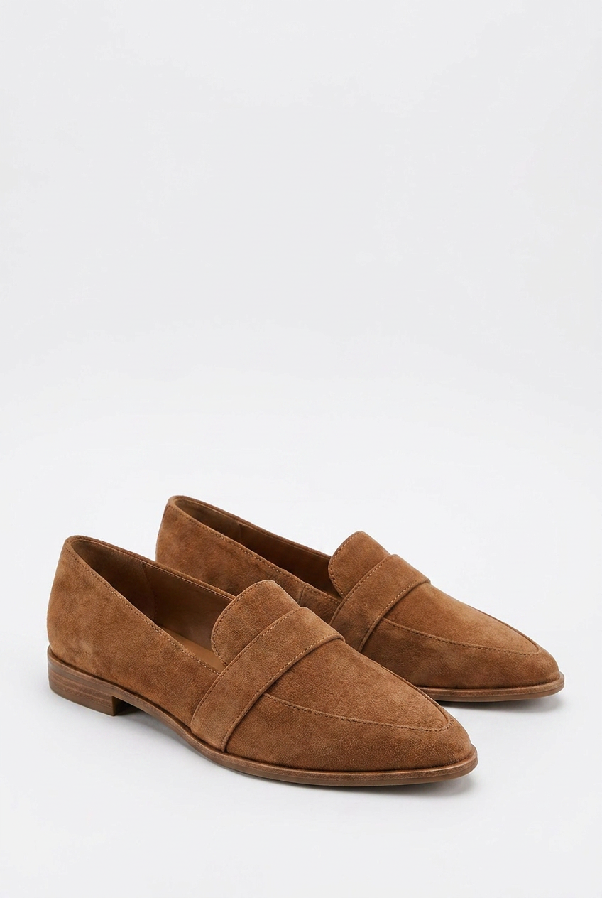 Suede Style Pointed Toe Warm Loafers Women