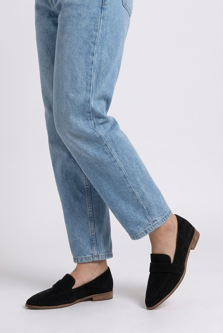 Suede Style Pointed Toe Warm Loafers Women