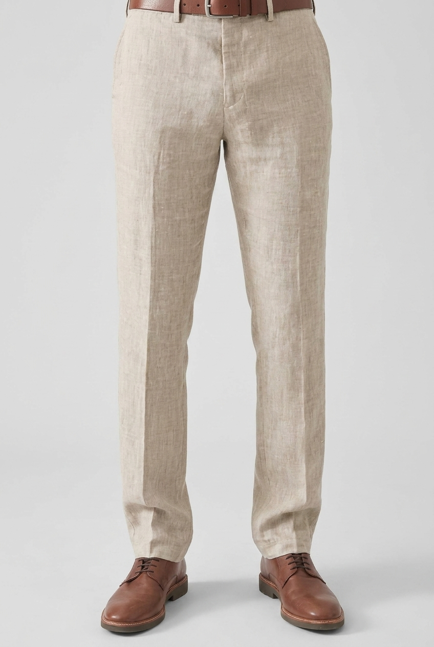 Men's Breathable Regular Fit Casual Business Trousers