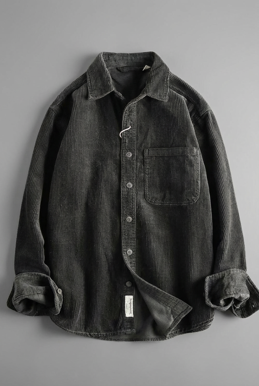 Men's Corduroy Overshirt – Textured Finish, Reinforced Seams & Easy Layering