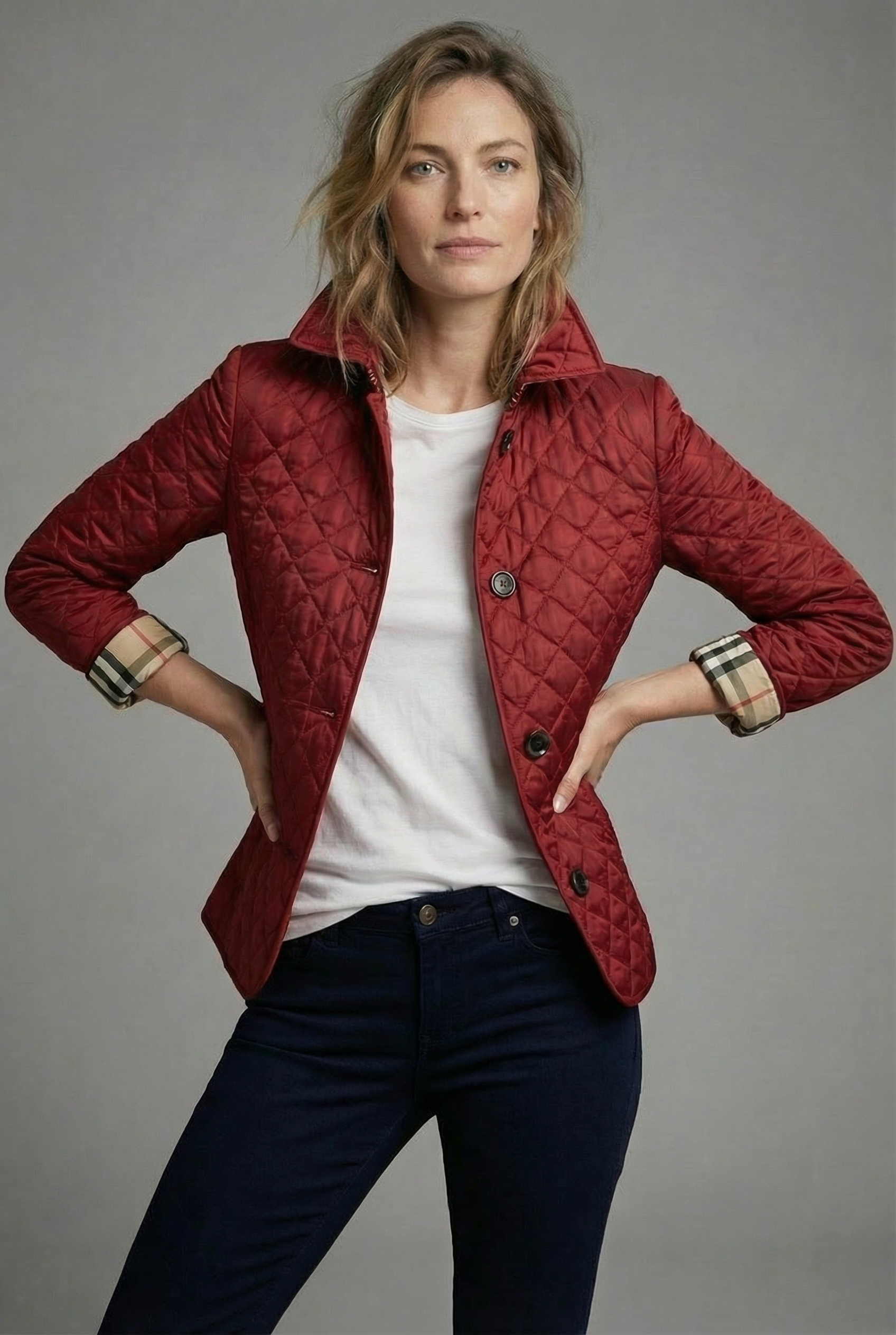 Women’s Diamond Quilted Casual Lightweight Jacket