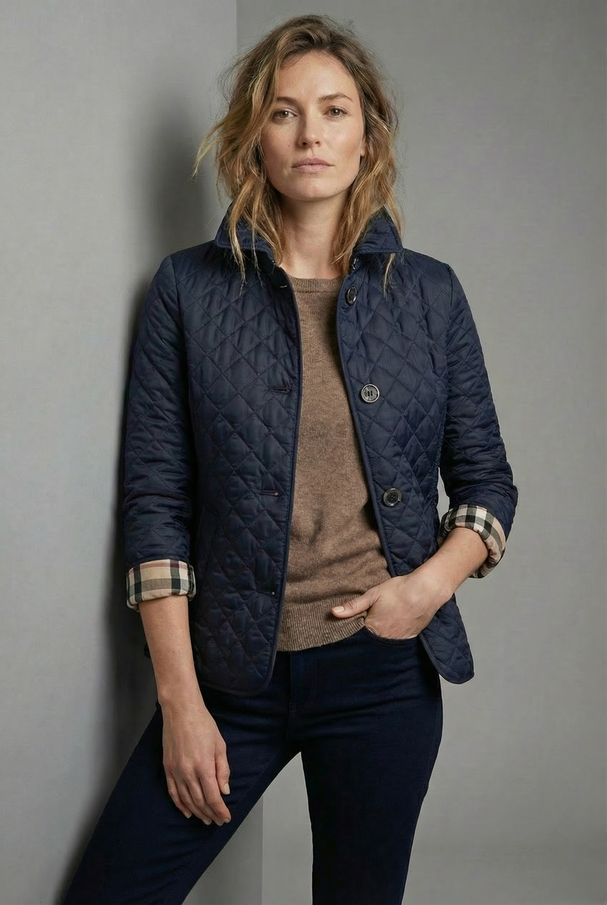 Women’s Diamond Quilted Casual Lightweight Jacket
