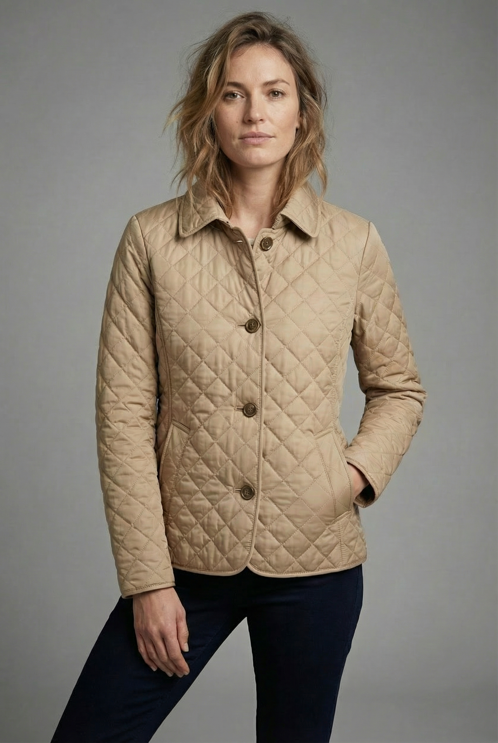 Women’s Diamond Quilted Casual Lightweight Jacket