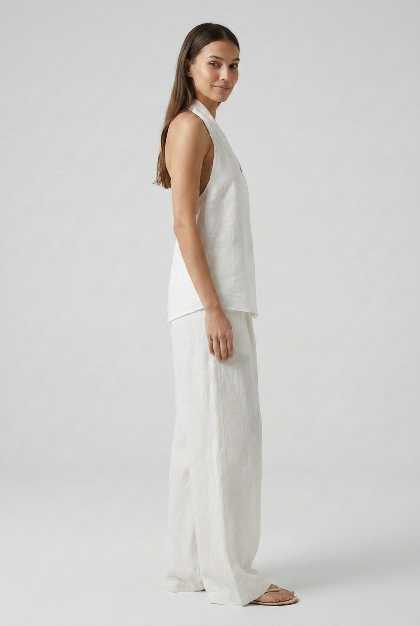 Halterneck Top Wide Leg Trouser Co-ord Set